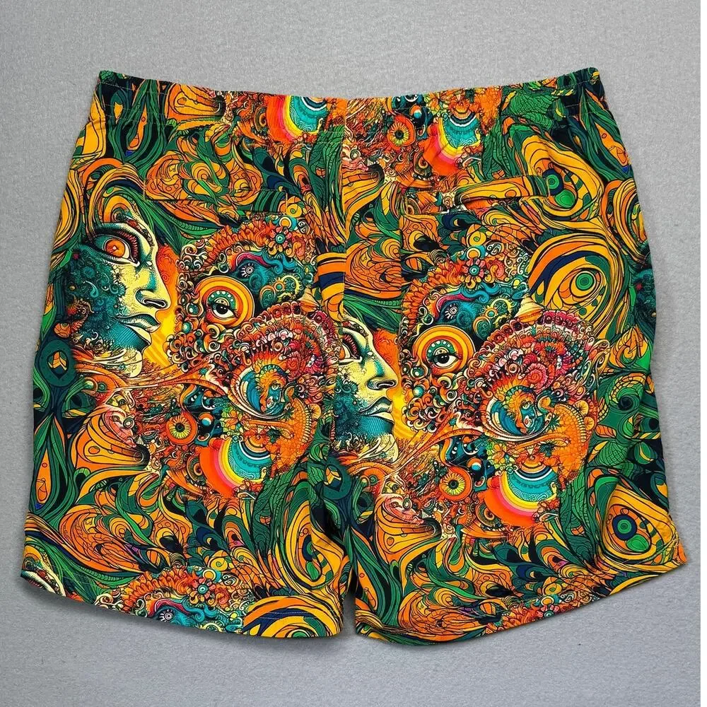 The AGTAWH Delic Print Swim Shorts Multi, XL $75